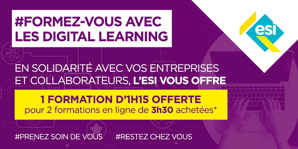 1 formation offerte pour 2 achetées*