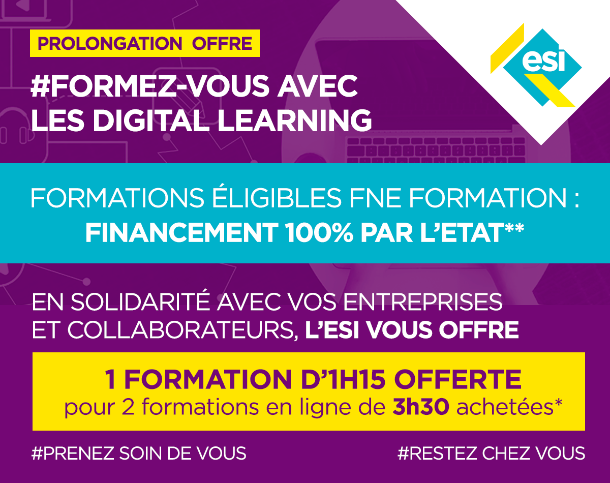 1 formation offerte pour 2 achetées*